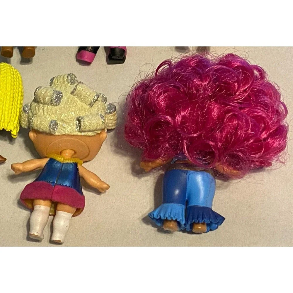 LOL Surprise Dolls Lot 8 Dolls, 2 Babies, 3 pets, 21 Accessories Bundle GUC